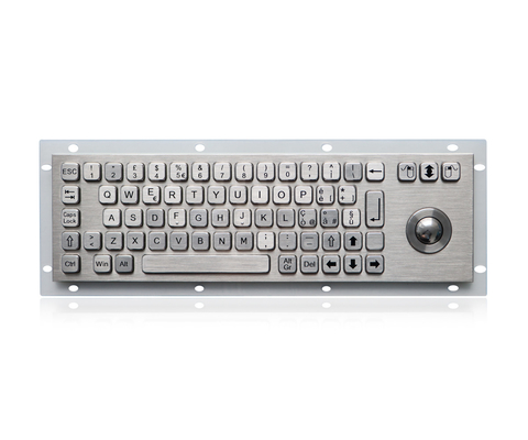 Optik iztoplu 69 tuşlu kompakt format IP65 statik paslanmaz çelik klavye