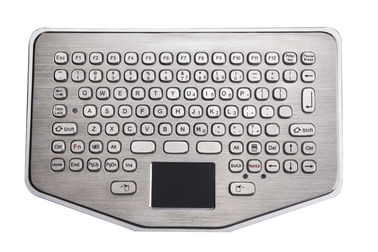 Su Geçirmez Dokunmatik Yüzeyli Mini IP65 Patlamaya Dayanıklı Masa Üstü Endüstriyel Metal Klavye