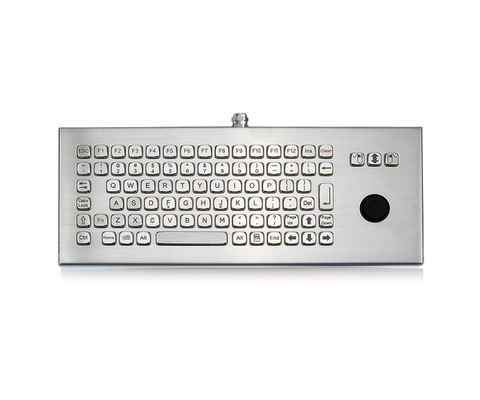 Suya dayanıklı klavye paslanmaz çelik sağlam kablolu çalışma Masaüstü için