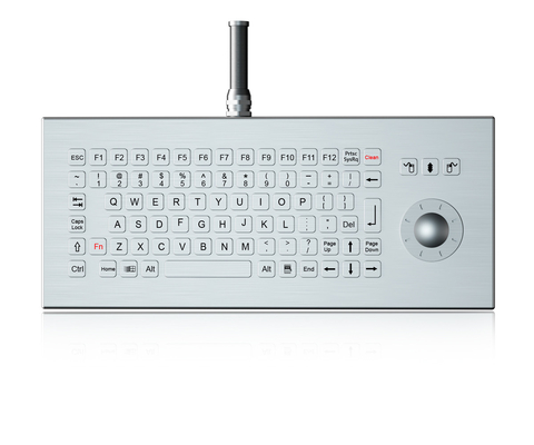 86 Tuş Kompakt formatı Paslanmaz çelik klavyesi Su geçirmez Patlama Dayanıklı IP68