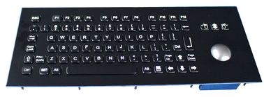Bilgi Kiosk için Endüstriyel Siyah Metal Klavye 83 Keys 304 Paslanmaz Çelik Malzeme