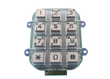 Sayısal Metal Tuş Takımı 4x3 Acess Kontrol Sistemi IP65 12 Tuşlu Dot Matrix Arabirimi
