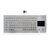 Dokunmatik Yüzeyli Masaüstü Versiyonlu IP65 Metal Endüstriyel 2.4G Kablosuz Klavye
