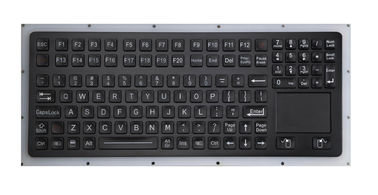 Endüstriyel Askeri Uygulamalar için Touchpad&amp;#39;li IP67 Balck Dinamik Suya Dayanıklı Klavye