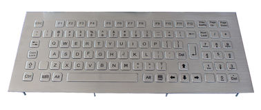 Ön panel montajlı paslanmaz çelik metal Kiosk 79 tuşlu klavye, sayısal tuşlar