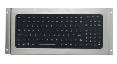 IP67 silikon endüstriyel klavye, USB siyah masaüstü klavyesi 119 tuşları