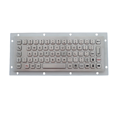 IP67 Panel Montajlı Klavye Su geçirmez fırçalanmış Paslanmaz Çelik endüstriyel klavye