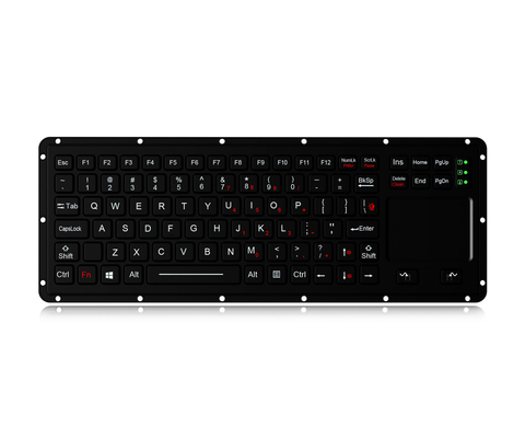 Arkaplan ışığı olan sağlam silikon sanayi klavyesi, dokunmatik klavye