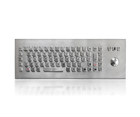 Endüstriyel uygulamalar için 3 fare düğmesi ile IP65 dereceli paslanmaz çelik klavyesi