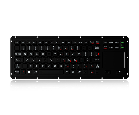 MIL-STD-461G MIL-STD-810F uyumlu askeri sağlam klavye dokunmatik panel 315.0mm x 108.0mm L x W