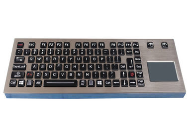 Touchpad IP68 89 Keys Metal Arka Işık ile sağlamlaştırılmış Masaüstü Suya Dayanıklı Klavye