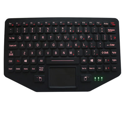 5VDC 91 Keys IP67 Dinamik Silikon Sağlam Klavye, touchpad ile