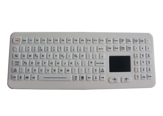 Dokunmatik Yüzeyli Silikon Kauçuk PS2 Suya Dayanıklı Tıbbi Klavye 17mA