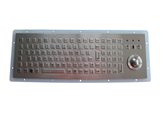 Sayısal Tuşlar Paslanmaz Çelik Klavye 25.0mm Trackball ile USB PS2
