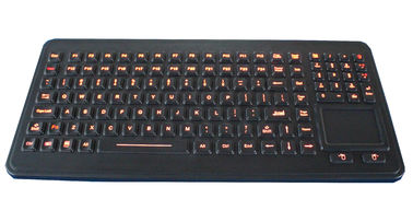 Mühürlü touch pad ile 120 anahtar aydınlatılmış lastik sağlamlaştırılmış klavye