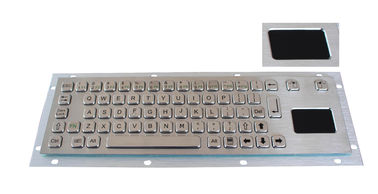 Paslanmaz çelik vandal geçirmez panel montajlı Endüstriyel Mini Klavye / metalik klavye