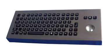 Su geçirmez IP65 masaüstü endüstriyel klavye ile Trackball / rollerball klavye