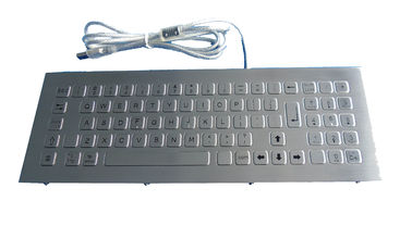 79 tuşları, sayısal tuşlar ile PS2, USB Panel Montajlı metal Klavye / Kiosk Keyboard