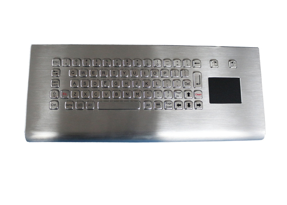 Touchpad ile kolay, temiz uzun strok kiosk endüstriyel duvara monte klavye, 68 tuş