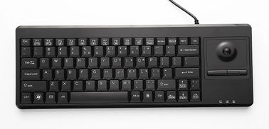88 Tuşlu Masaüstü Plastik Sağlamlaştırılmış Klavye 14.0mm Trackball USB Arayüzü