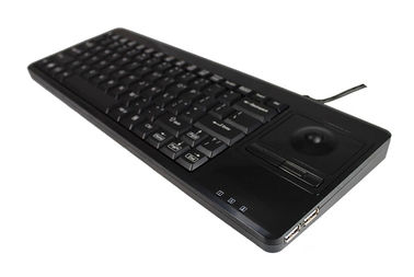 88 Tuşlu Masaüstü Plastik Sağlamlaştırılmış Klavye 14.0mm Trackball USB Arayüzü