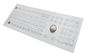 107 Tuşlar Beyaz Sanayi Membran Klavye Optik 800 DPI Trackball