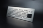 Kiosk için dokunmatik panelli metal paslanmaz çelik sanayi klavyesi