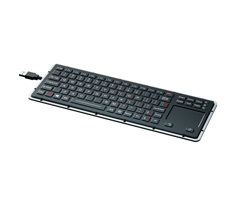 104 tuş Layout Arka ışıklı USB Klavye EMC Klavye ABS Klavye ile