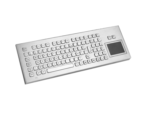 IP65 masaüstü metal kompakt klavye dokunmatik panel ile endüstriyel bilgisayar klavyesi