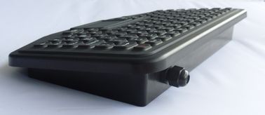Kırmızı aydınlatmalı IP68 Kablosuz Silikon Endüstriyel Klavye USB / PS2 Bağlantısı