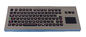 IP65 85 tuşlu sağlamlaştırılmış masaüstü metal arka ışıklı klavye mühürlü sert dokunmatik yüzeyli