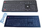 Manşet topu ile USB masa üst membran endüstriyel klavye 16mm, 108 tuşlu