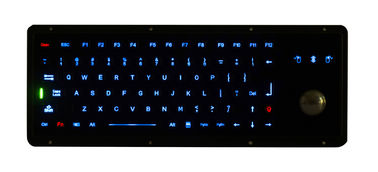 Optik Trackball ile siyah Deniz Usb Panel Montajlı Klavye