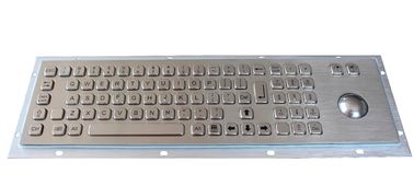 Trackball Panel Dağı Metal Kablolu Klavye ile Endüstriyel Klavye